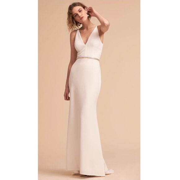 Anthropologie x BHLDN Jones Dress Ivory - Picture 1 of 8